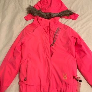 Girls spyder ski coat